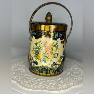 Vintage floral tin